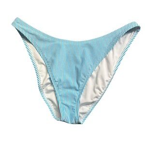 LILLY PULITZER Pico High Cut bikini bottom in Seersucker Stripe size 14 NWT